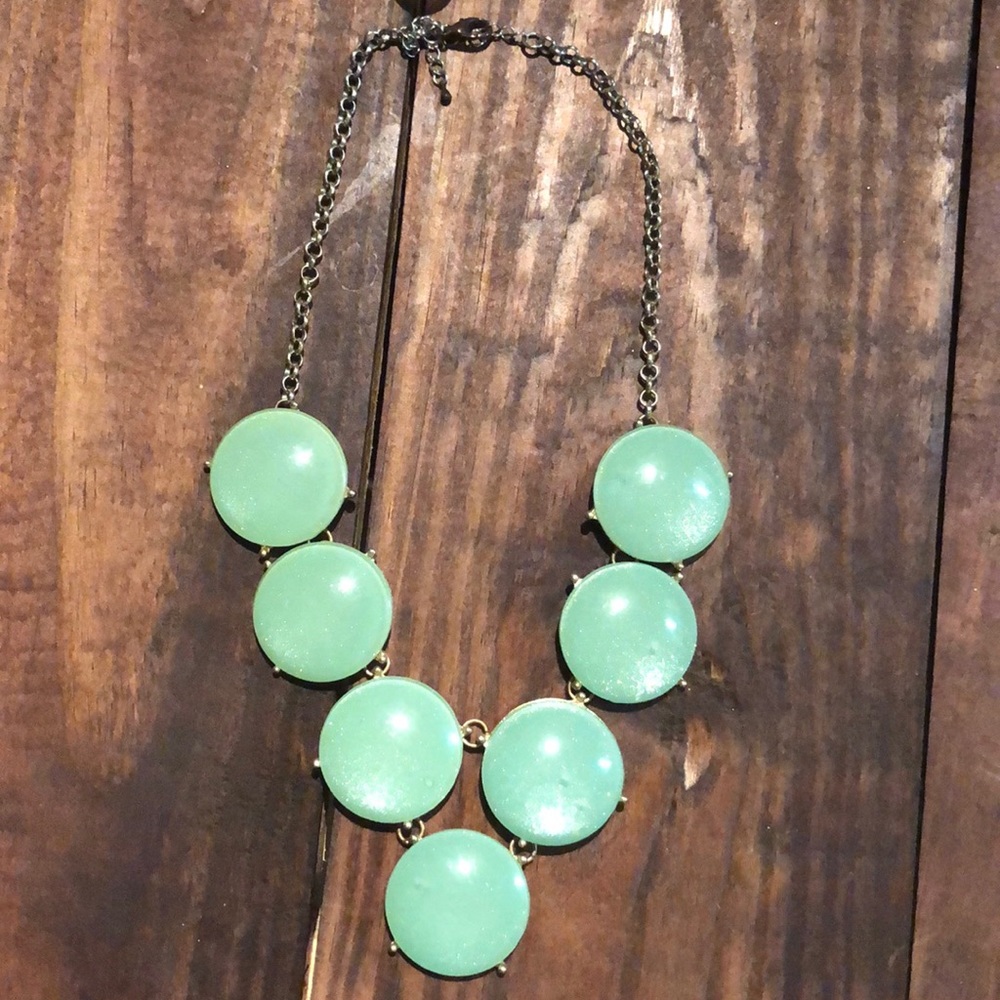 Bold turquoise statement necklace